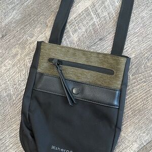 Sherpani Black and Olive  Crossbody Bag